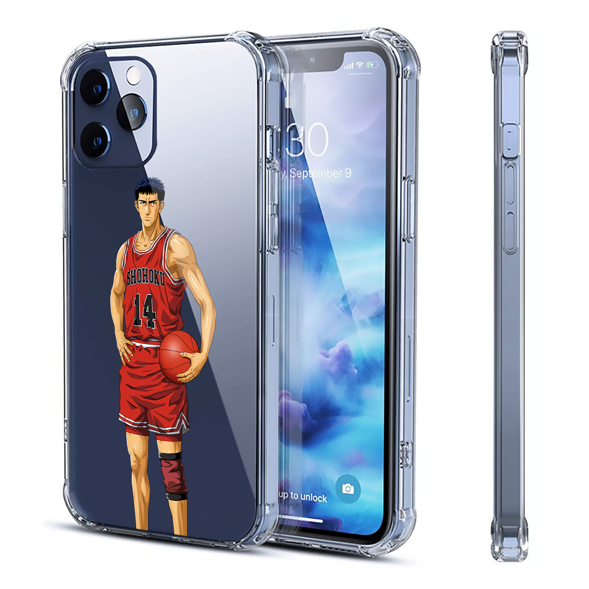 （画像用） SLAM DUNK／スラムダンク 【iPhone 12シリーズ対応】透明スマホケース（クリアソフトケース）